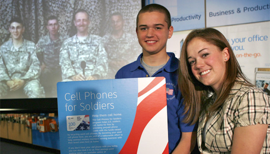 cell phones for soldiers